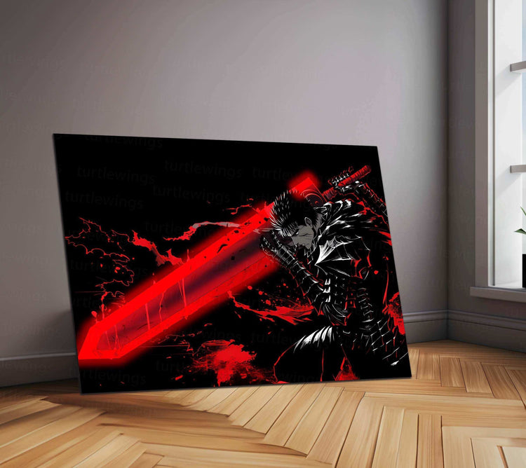 Guts Berserk Neon LED Metal Poster 5 - TURTLEWINGS 