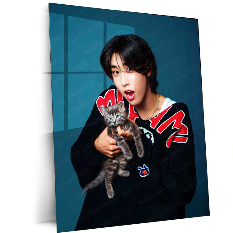 Han Jisung Metal Poster – Stray Kids Rap & Vocal Genius Wall Art for STAYs - TURTLEWINGS 