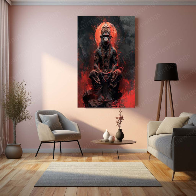 Lord Hanuman Metal Poster 5