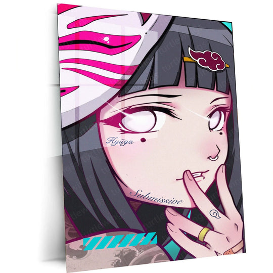 Hinata Metal Poster | Naruto Anime Wall Art | HD Print