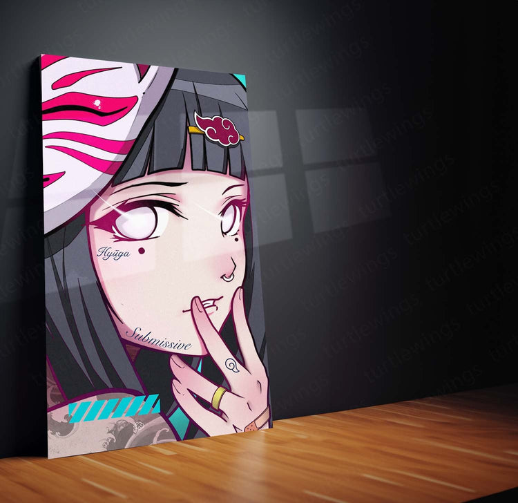 Hinata Metal Poster | Naruto Anime Wall Art | HD Print