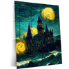 Hogwarts Metal Poster – Enchanting Wizarding World Wall Art | Magical Castle Decor