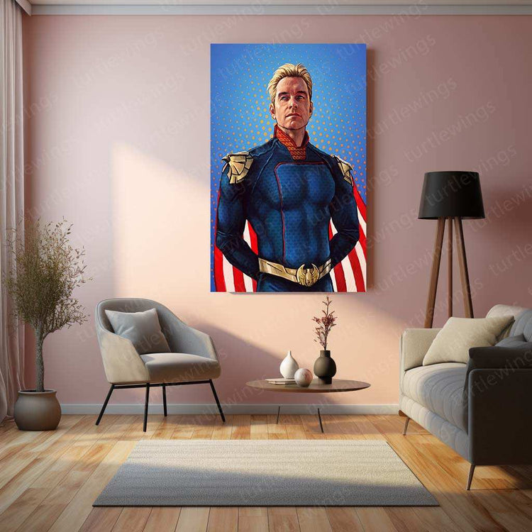 Homelander Metal Poster – The Boys Superhero Villain Wall Art | Power & Chaos Decor - TURTLEWINGS 