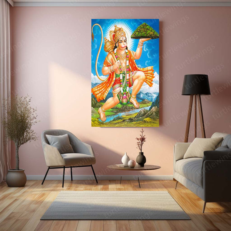 Lord Hanuman Metal Poster 3