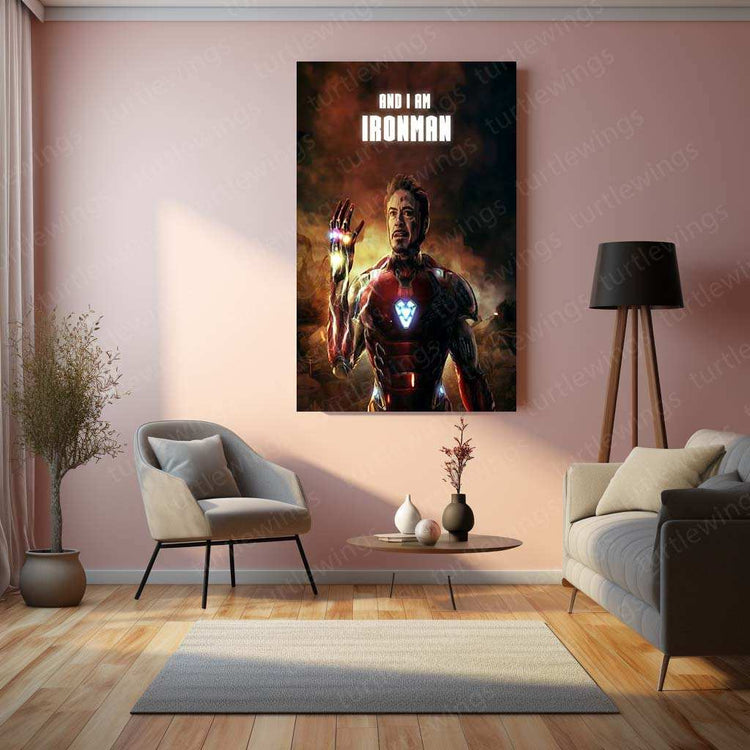 I Am Iron Man Metal Poster – Iconic Marvel Tribute Wall Art | Tony Stark Legacy - TURTLEWINGS 