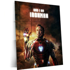 I Am Iron Man Metal Poster – Iconic Marvel Tribute Wall Art | Tony Stark Legacy