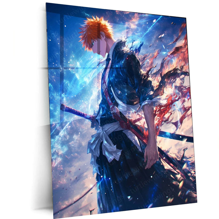 Ichigo Kurosaki Metal Poster | Bleach Wall Art | HD Print