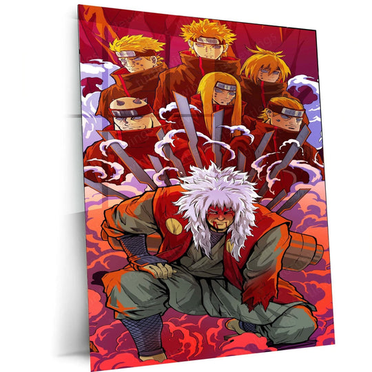 Jiraiya Metal Poster | Naruto Anime Wall Art | HD Print