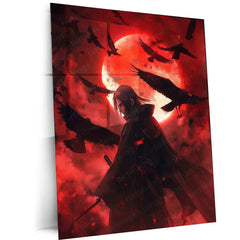 Itachi Uchiha Metal Poster – Akatsuki Anime Wall Art | Naruto Shippuden Decor