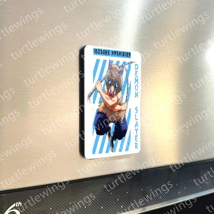 thedemon Slayer Characters HD Metal Fridge Magnet Set (8 pcs) | Turtlewings Exclusive