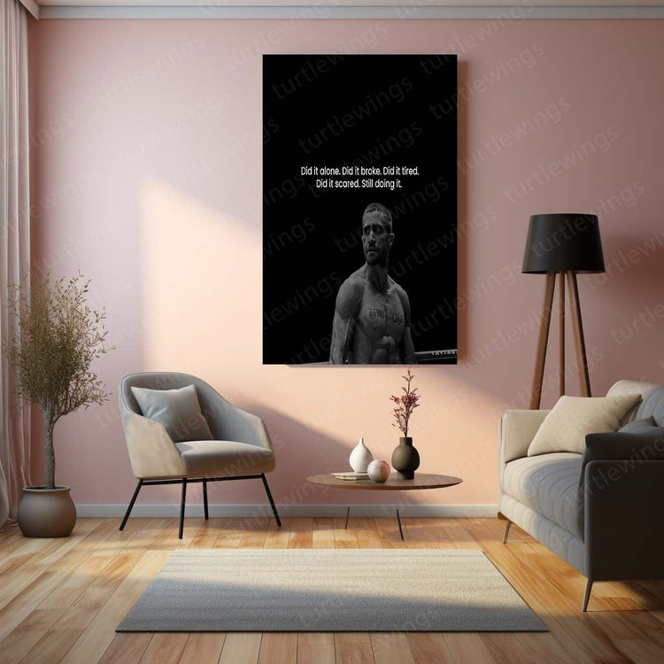 Wrestling Legends: Inspirational Quotes Metal Poster | Turtlewings Sports Motivation