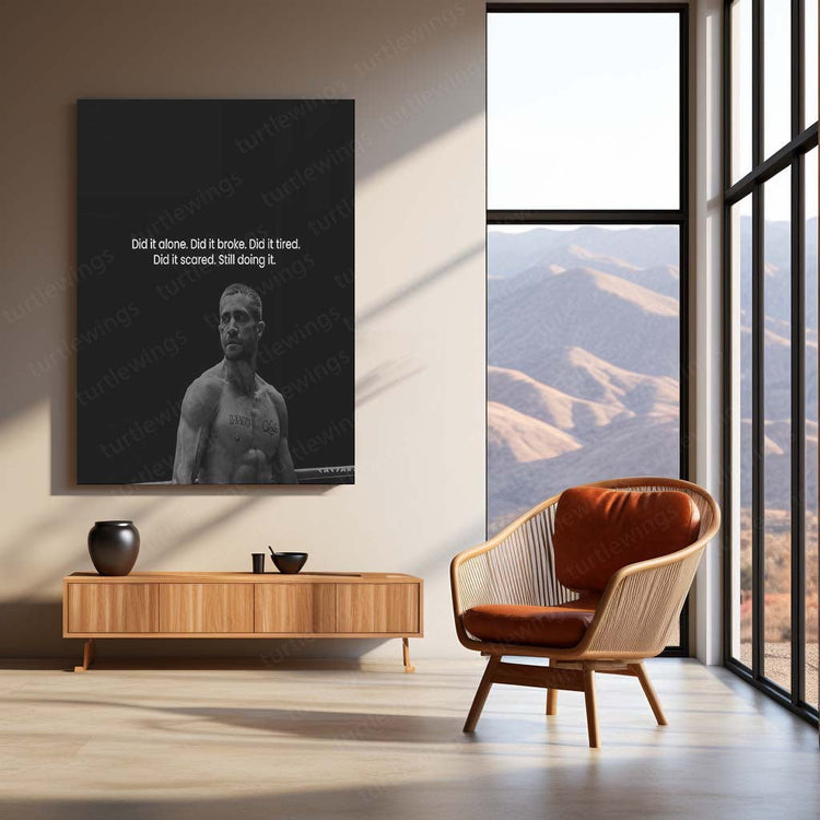 Wrestling Legends: Inspirational Quotes Metal Poster | Turtlewings Sports Motivation