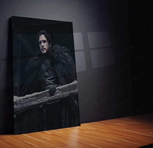 Jon Snow Metal Poster – Game of Thrones Wall Art | The King in the North Decor - TURTLEWINGS 