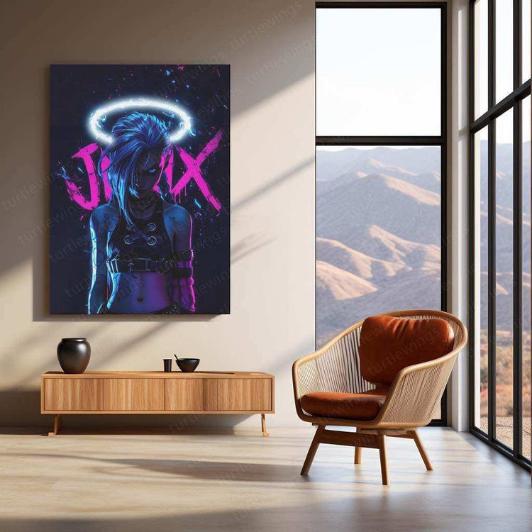 Jinx Neon LED Metal Poster - TURTLEWINGS 