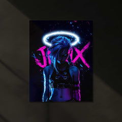 Jinx Neon LED Metal Poster