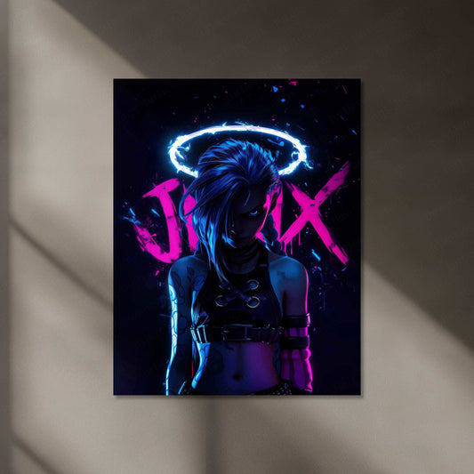 Jinx Neon LED Metal Poster - TURTLEWINGS 