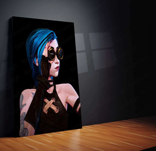 Jinx Metal Poster – Arcane & League of Legends Wall Art - TURTLEWINGS 