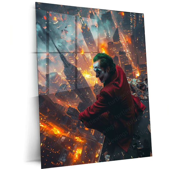 Joker Metal Poster – DC Comics Villain Wall Art - TURTLEWINGS 