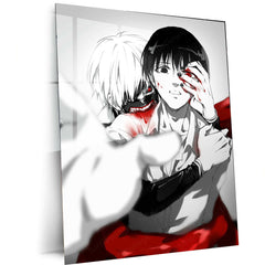 Kaneki Ken Metal Poster – Tokyo Ghoul Anime Wall Art | Dark Aesthetic Decor