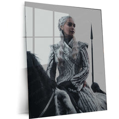 Khaleesi Metal Poster – Daenerys Targaryen Game of Thrones Wall Art