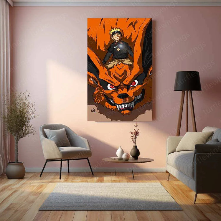 Kurama Poster – The Nine-Tailed Fox Artwork - TURTLEWINGS 