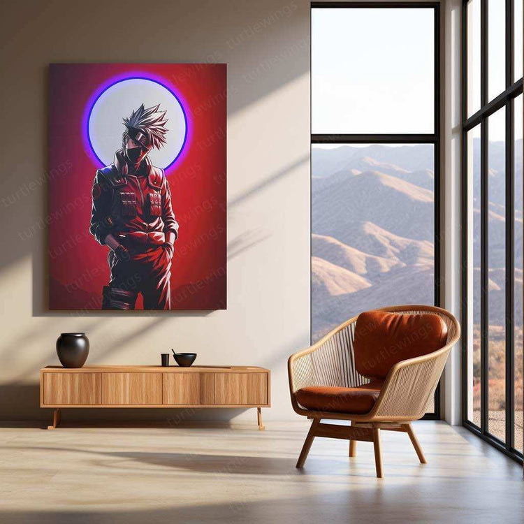 Kakashi Hatake Neon LED Metal Poster - TURTLEWINGS 