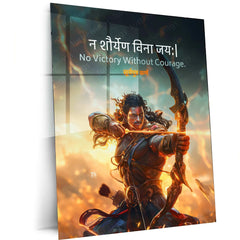 Karna Mahabharat Metal Poster – Warrior & Legend Wall Art