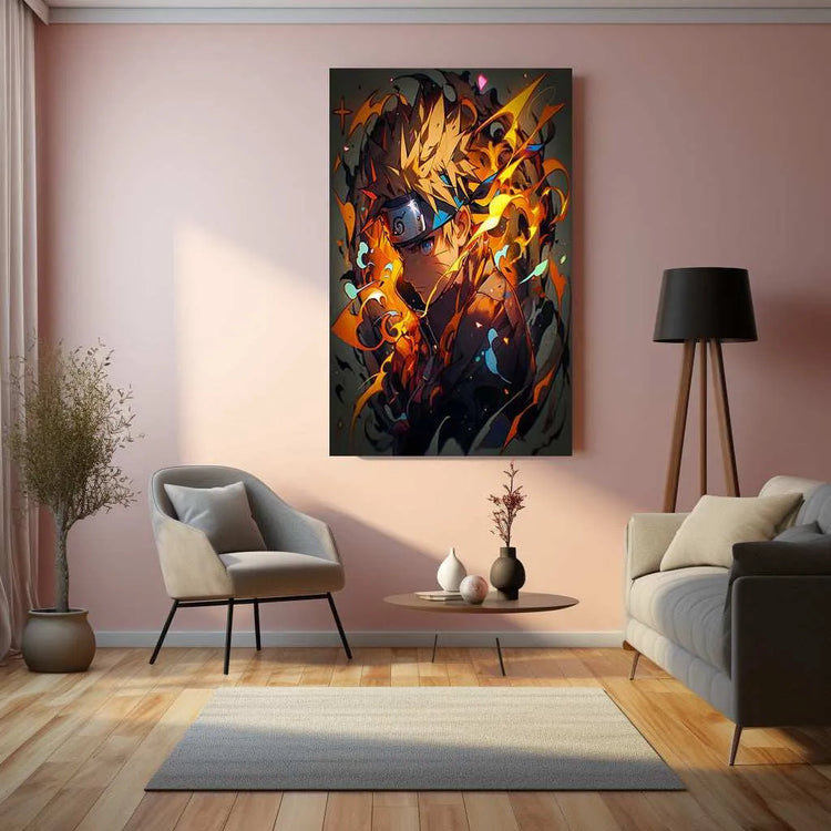 Kawaii Naruto Metal Poster | Cute Anime Wall Art | Adorable Ninja Aesthetic 5 - TURTLEWINGS 