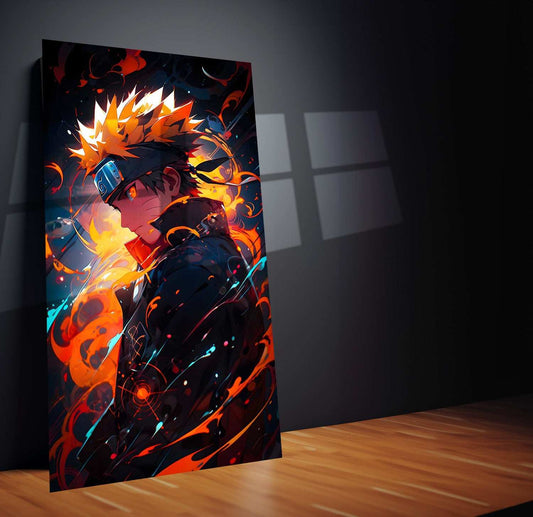 Kawaii Naruto Metal Poster | Cute Anime Wall Art | Adorable Ninja Aesthetic 8