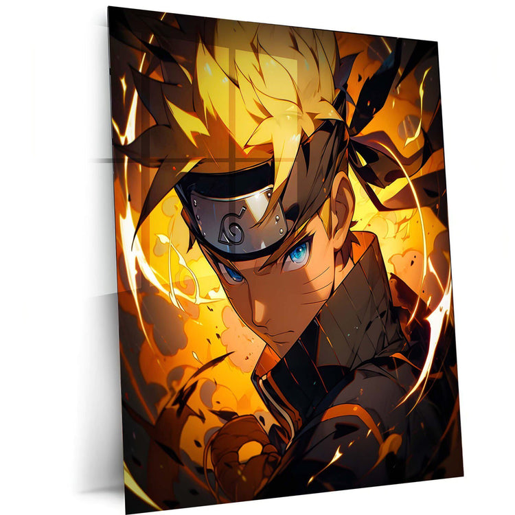 TurtleWings | NarutoAnime Uzumaki from NarutoAnime Anime Metal Print | HD Metal Wall Art | Glossy Print 2