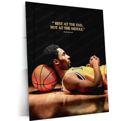 Kobe Bryant Metal Poster – Mamba Mentality Wall Art