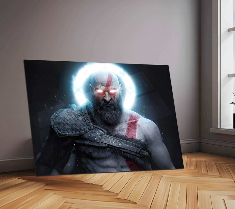 Kratos God of War Neon LED Metal Poster - TURTLEWINGS 