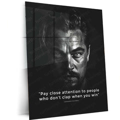 Leonardo DiCaprio Metal Poster | Hollywood Icon Wall Art | Cinematic Legend Decor