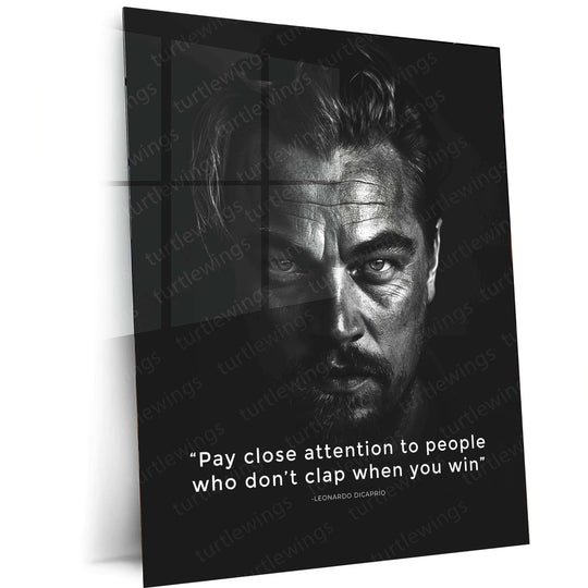 Leonardo DiCaprio Metal Poster | Hollywood Icon Wall Art | Cinematic Legend Decor - TURTLEWINGS 