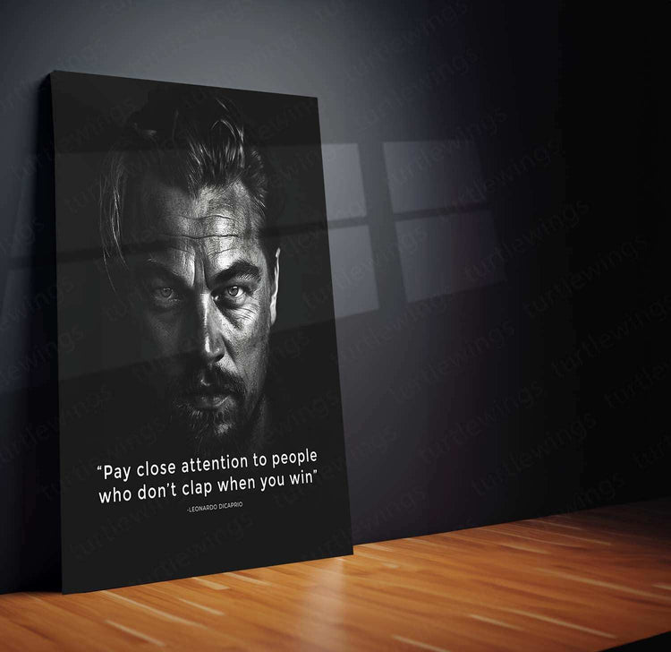 Leonardo DiCaprio Metal Poster | Hollywood Icon Wall Art | Cinematic Legend Decor - TURTLEWINGS 