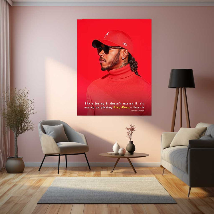 Lewis Hamilton F1 Metal Poster | Cars - TURTLEWINGS 