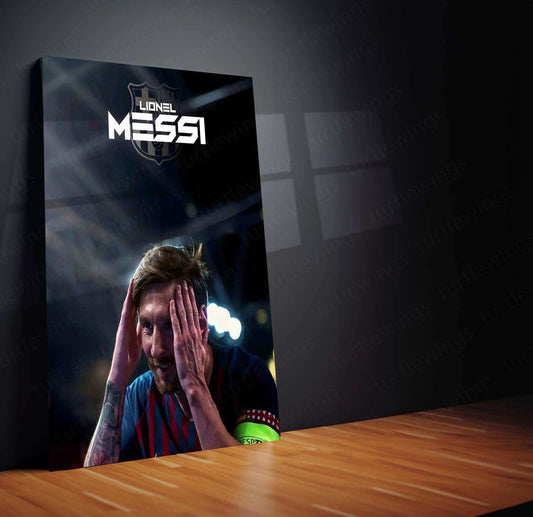 Lionel Messi Metal Poster – GOAT Football Wall Art | 2 - TURTLEWINGS 