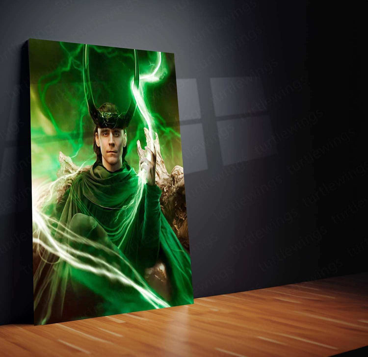 Loki Metal Poster – God of Mischief Wall Art | Marvel Villain Aesthetic Decor - TURTLEWINGS 