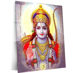 Lord Ram Metal Poster – Divine Hindu Wall Art | Shri Ram Mandir Inspired Decor 3