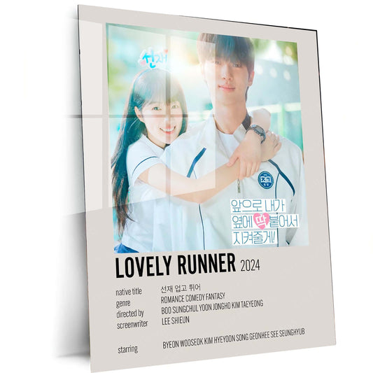 Lovely Runner K-Drama Metal Poster | Romantic Korean Drama | HD Print