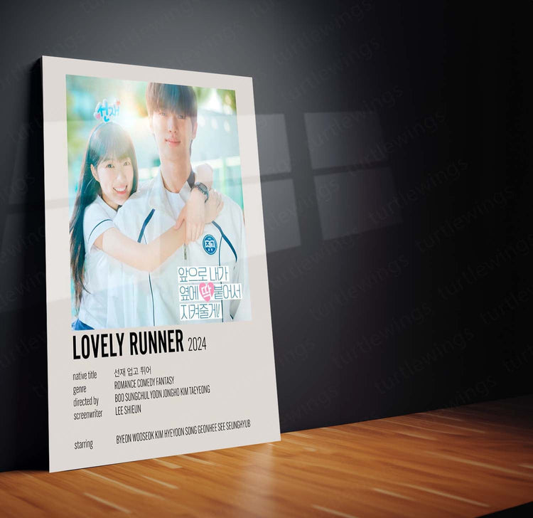 Lovely Runner K-Drama Metal Poster | Romantic Korean Drama | HD Print