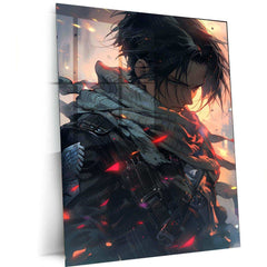 Levi Ackerman Metal Poster AOT