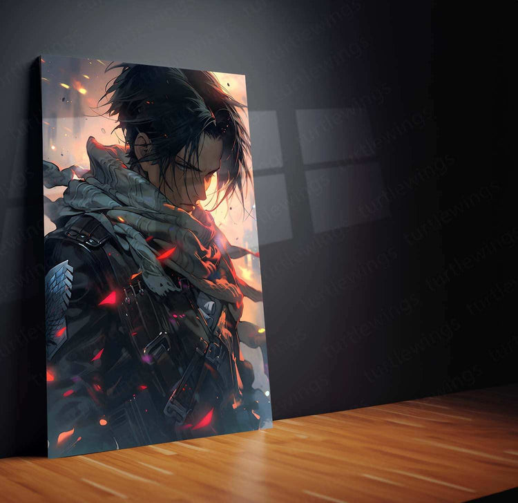 Levi Ackerman - AOT Metal Poster | Attack on Titan | Epic Hero Wall Art - TURTLEWINGS 