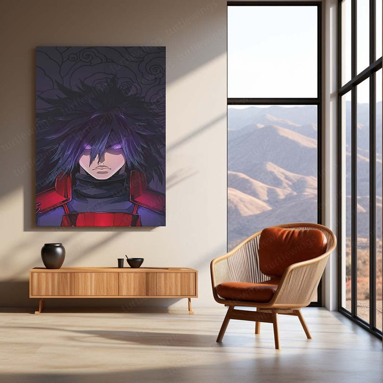 Madara Uchiha Metal Poster | Naruto Anime Wall Art | HD Print