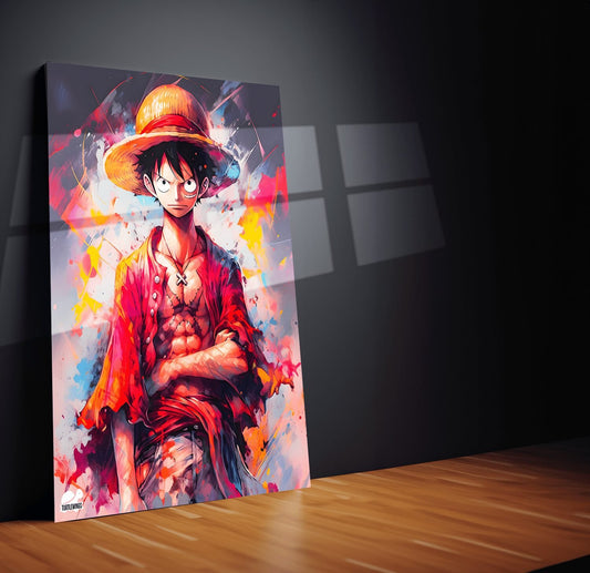 Turtlewings | Onepiece Luffy Metal Print | Anime Wall Decor | HD Quality.