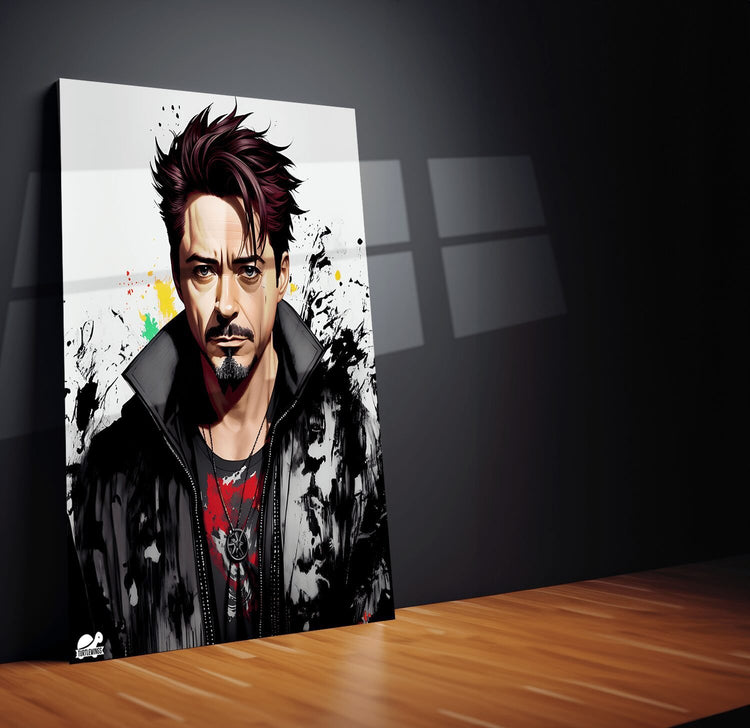 Turtlewings | Robert Downey Jr Marvel Metal Print | Iron Man Wall Art | HD Quality