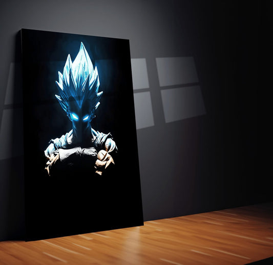 Turtlewings | Vegeta Metal Print | DBZ Wall Art | HD Quality