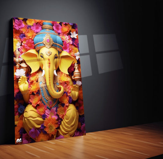 Turtlewings | Ganpati Metal Print | Divine Wall Art | Spiritual Décor