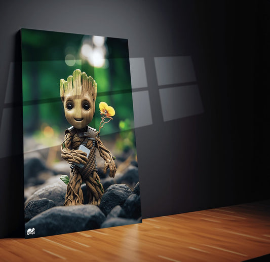 Turtlewings | Groot Marvel Metal Print | Superhero Wall Art | HD Quality