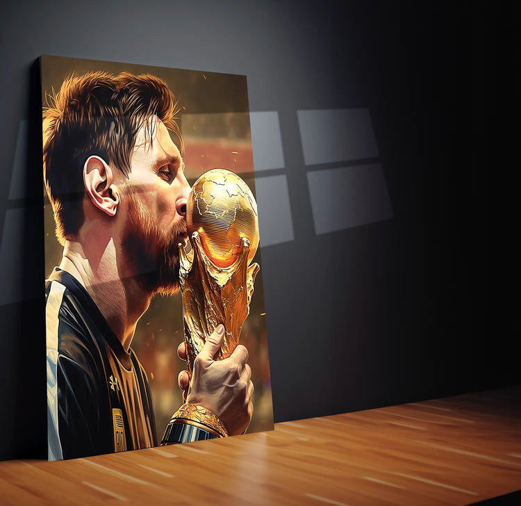 Lionel Messi Metal Poster – GOAT Football Wall Art 7 - TURTLEWINGS 